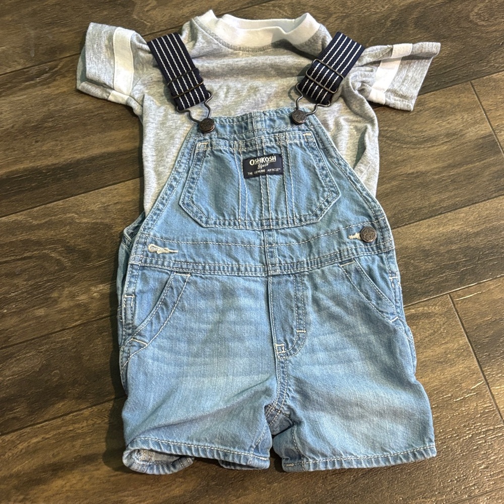 5 for $25!! OshKosh B'gosh Light Blue Denim Overalls for Kids